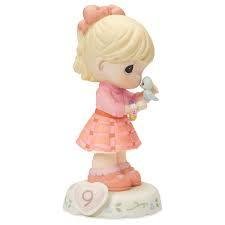 Precious Moments - Age 9 Growing In Grace-Blonde Girl
