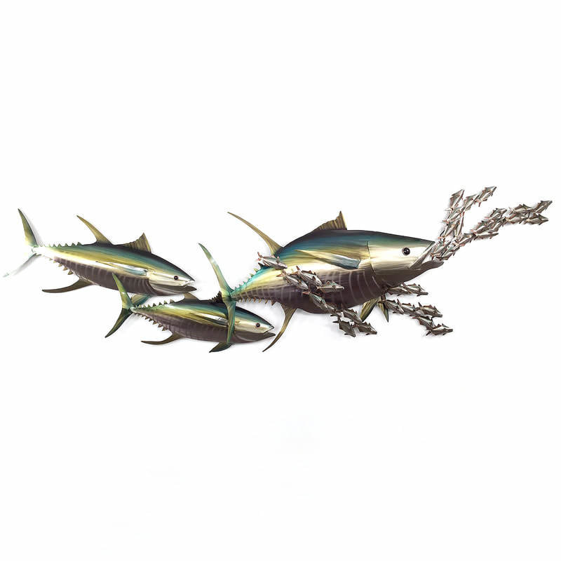 Tuna Attack Metal Wall Art