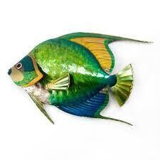 Queen Angelfish Single Metal Wall Art