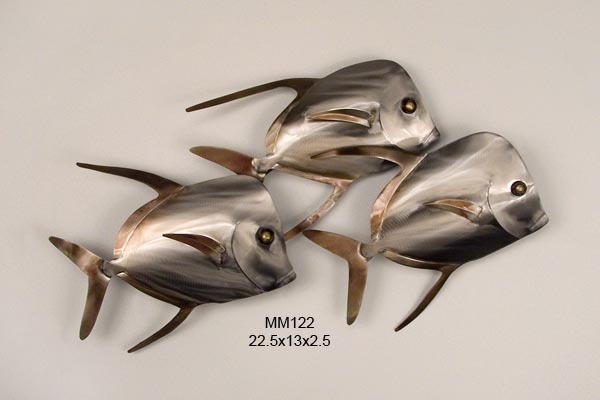 Lookdown School of Fish 3 Metal Wall Art