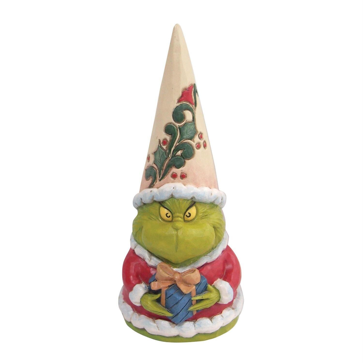 Jim Shore - Grinch Gnome Holding Present