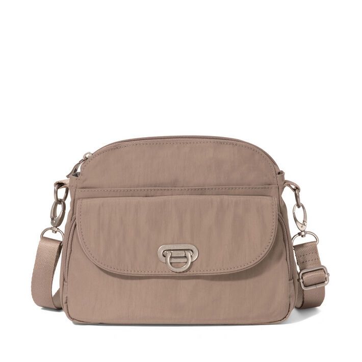 Baggallini-Coastal Flip Lock Crossbody Bag- Moonrock