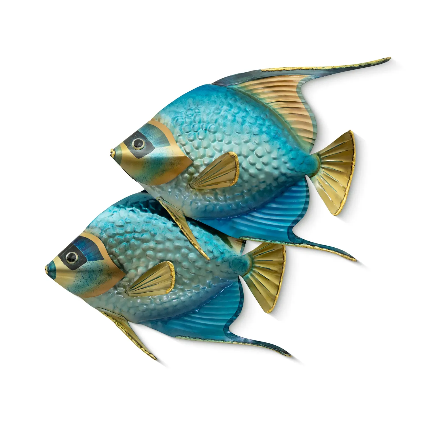 Queen Angelfish Blue Pair Wall Art