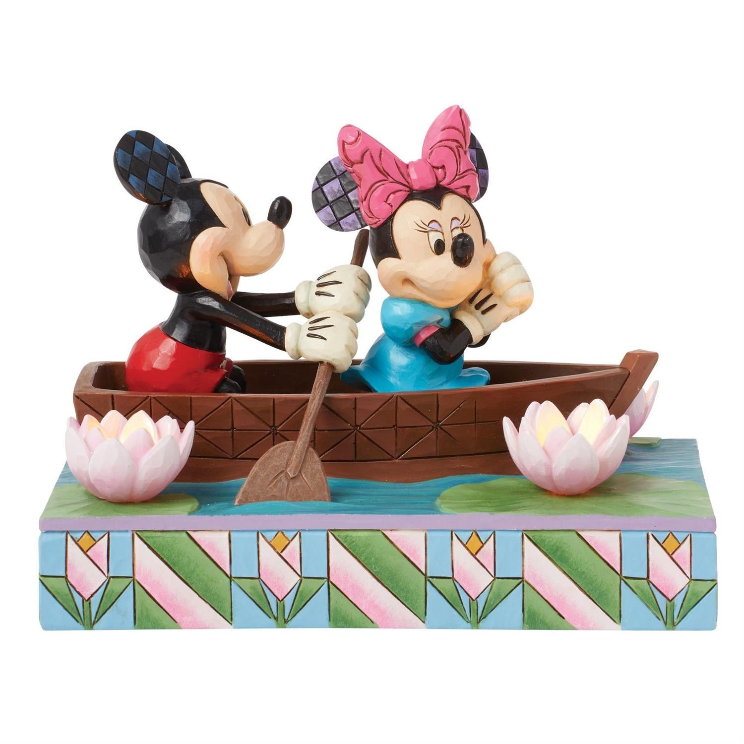 Disney-Jim Shore-Mickey &amp; Minnie Love Rowboat