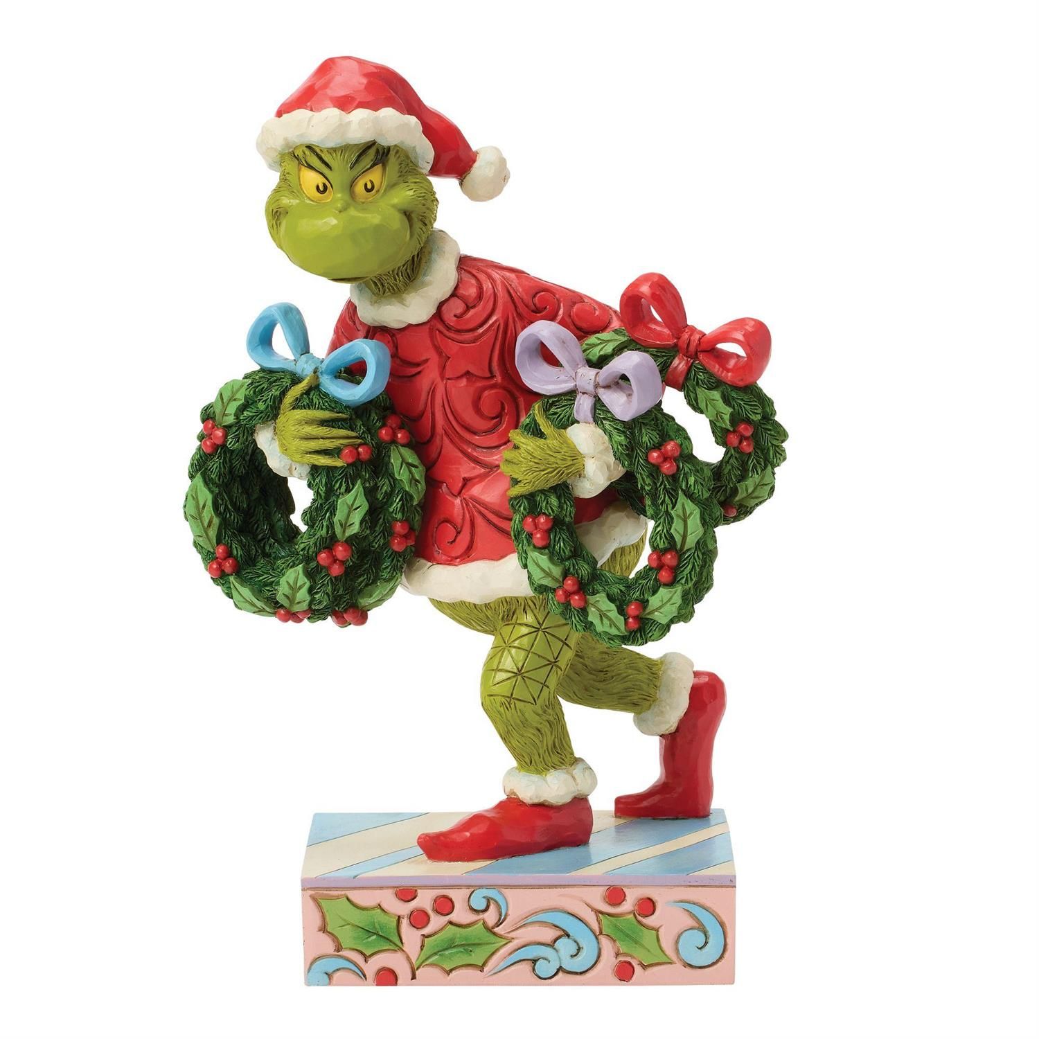 Jim Shore- Grinch w/Multiple Wreaths