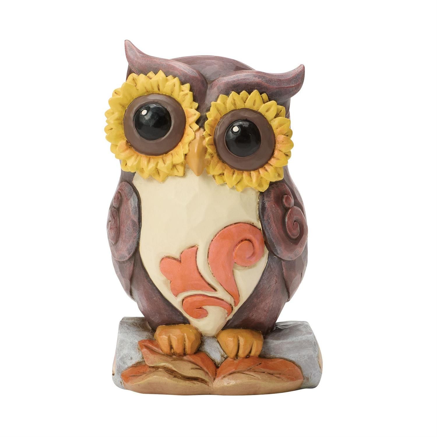Jim Shore - Mini Owl On Log