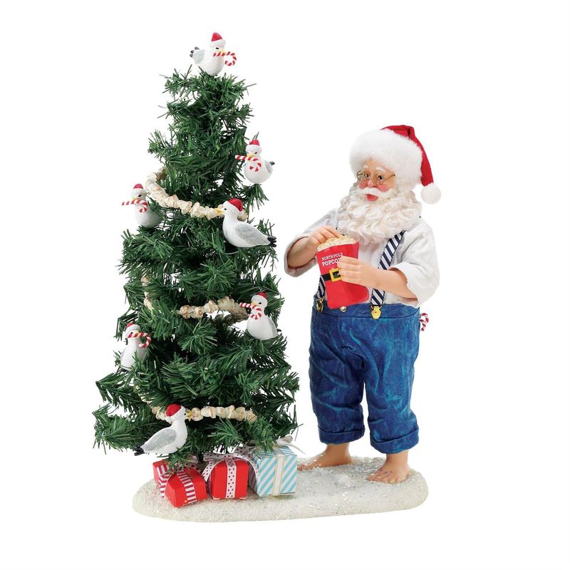 Possible Dreams- Santa w/Flocked Tree