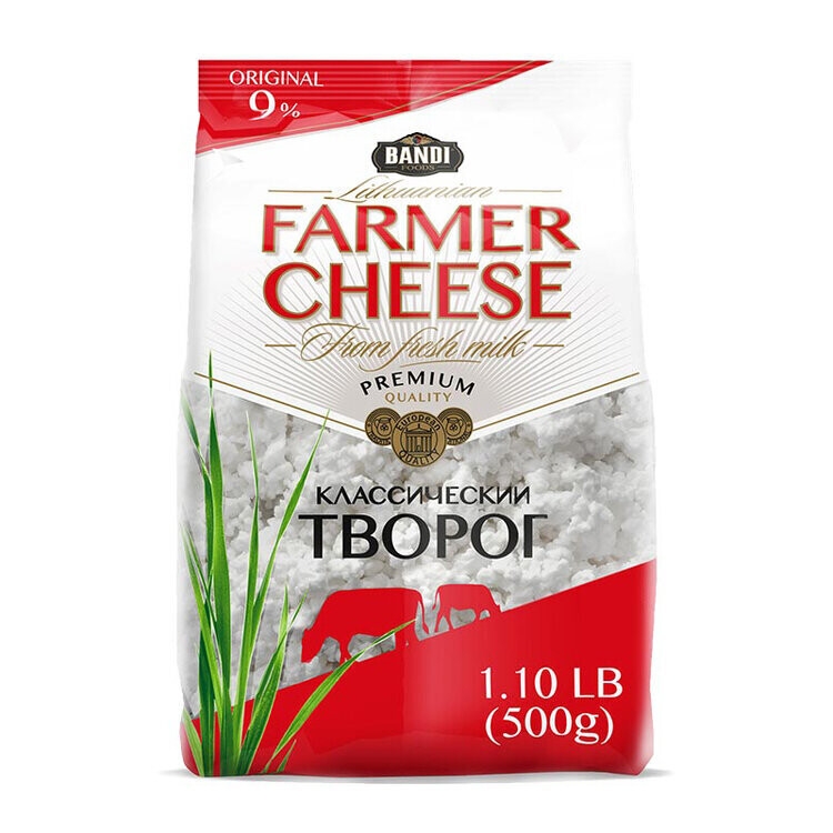 Bandi Farmer Cheese 9% 500g $4.40
