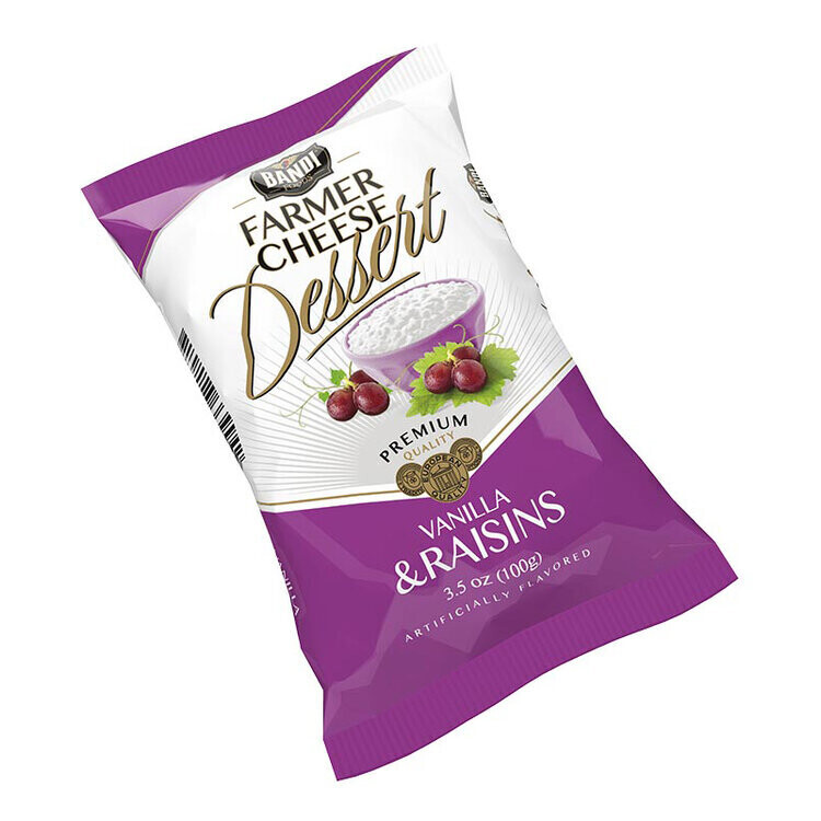 Bandi Classic Vanilla and Raisins Farmer Cheese Dessert $1.10