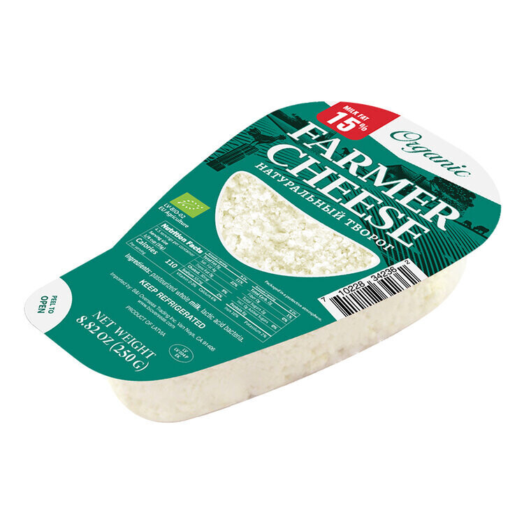 Organic Farm Cheese 15% $2.60
