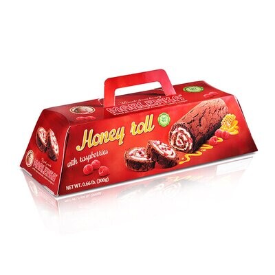Marlenka Honey Roll with Cocoa &amp; Raspberries $9.00