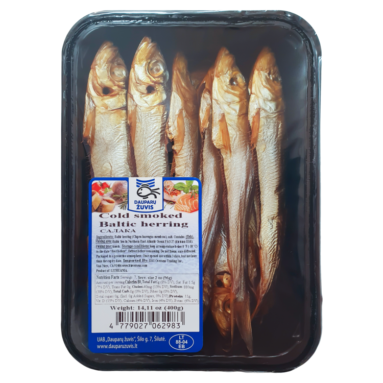 Cold Smoked Salaka 400g Lithuania 6cs 3.50 EA