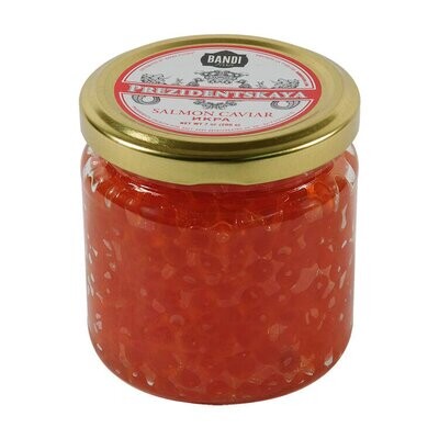 Bandi Prezidentskaya Salmon Caviar in Glass Jar 7oz $19.50