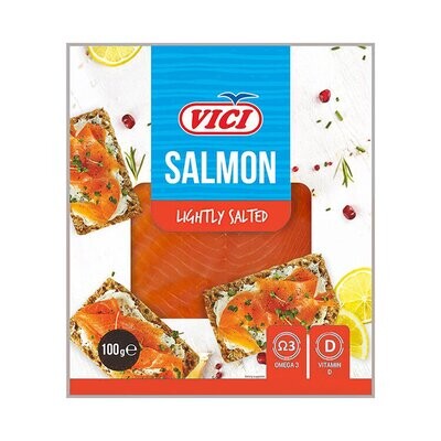 Vici Cold Lightly Salted Sliced Salmon 100g VP $1.95