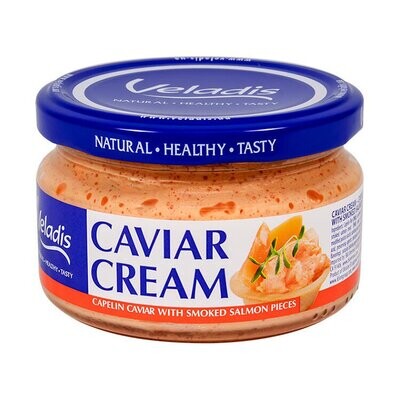 Capelin Roe in Sauce with Smoked Salmon Pieces Glass Jar $2.10