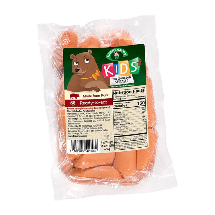 Krekenavos MINI Kids Sausages VP 1lb 17cs $4.60