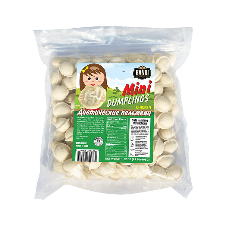Bandi MINI Chicken Pelmeni &quot;DIETYCHESKYE&quot; 2lb $5.95