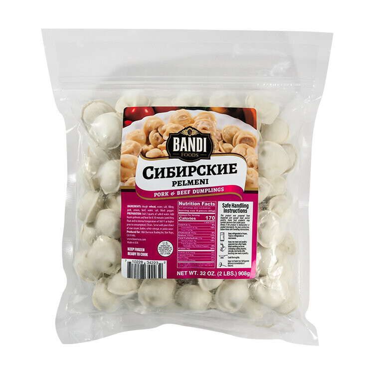 Bandi &quot;Sibirskye&quot;  Pork &amp; Beef Pelmeni 2lb $5.50 New Price!