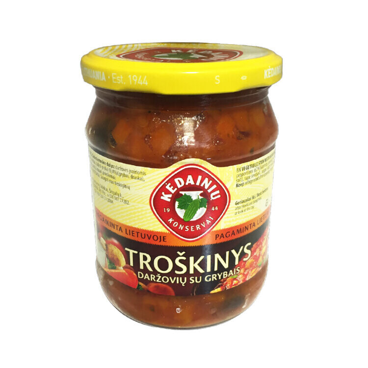 Vegetable salad with mushrooms 500g $1.80