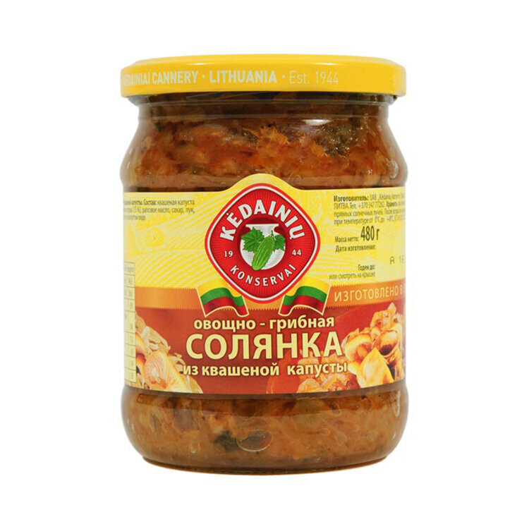 Kedainiu Solyanka Soup From Pickled Cabbage Mushrooms Vegetables 480g $2.30