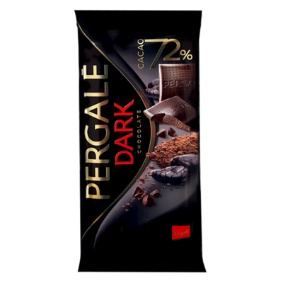 Dark Chocolate Pergale 72% 100g $1.10