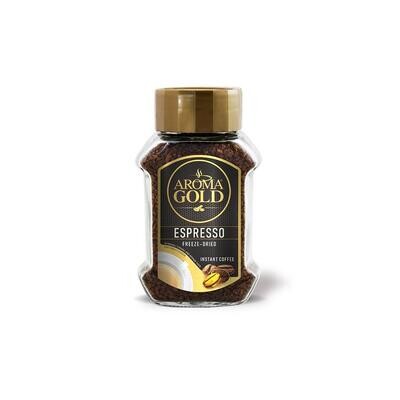 Espresso Aroma Gold Instant Freeze-Dried Coffee 100g 6cs $4.95