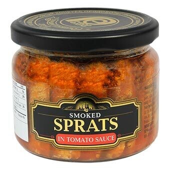 Riga Gold Smoked Sprats in Tomato Sauce 280g $1.75