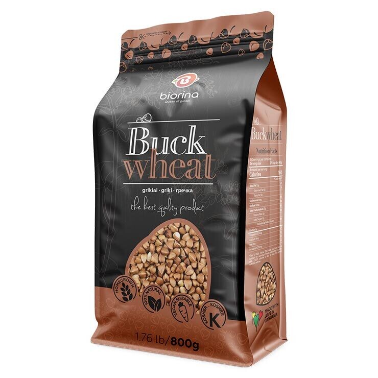 Buckwheat &#39;Biorina&quot; 800g 12cs Lithuania $2.95