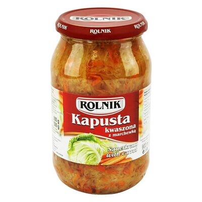 Rolnik Sauerkraut with Carrots 900ml $2.40