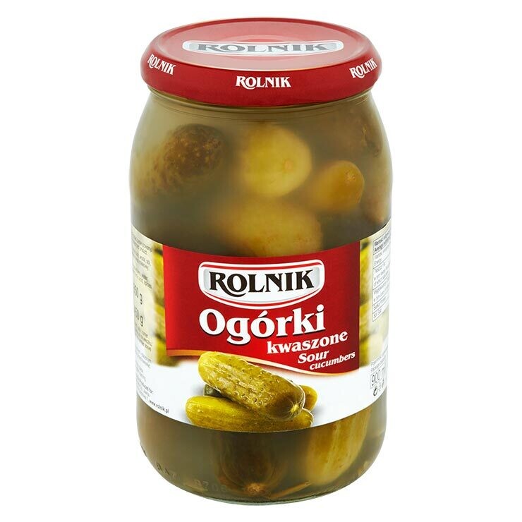 Rolnik Sour Cucumbers 900ml $3.60