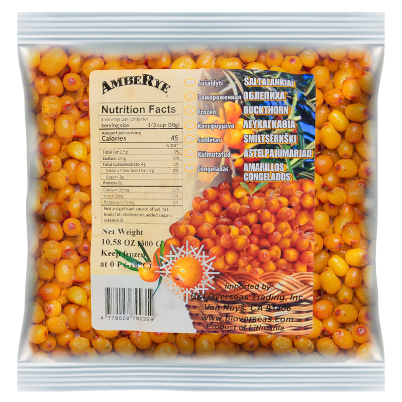 AmbeRye Frozen Sea Buckthorn 300g $2.40