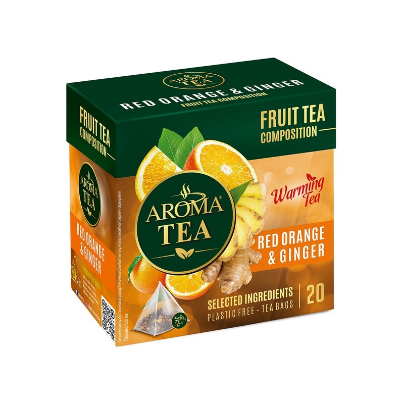 Aroma Tea Red Orange &amp; Ginger 40g $1.95