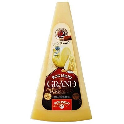 Rokiskio Grand hard cheese 12m aged $2.50 Gluten Free