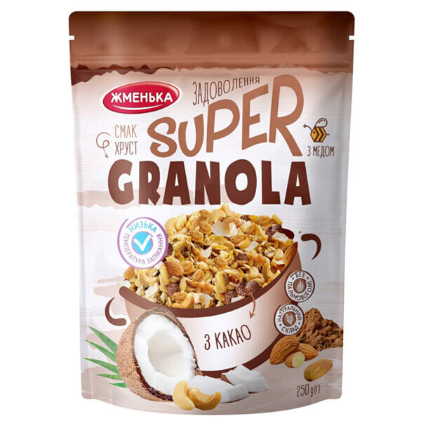 Zhmenka Granola with Honey and Cacao 250g $2.00