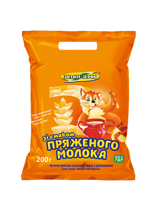 Sweet corn sticks with baked milk flavor 200g $2.00