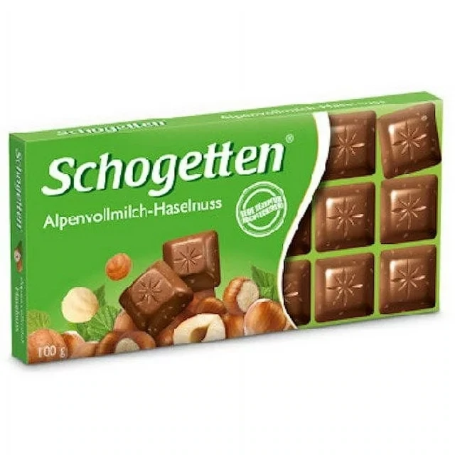 Schogetten Milk Chocolate with Hazelnuts 100g $2.40