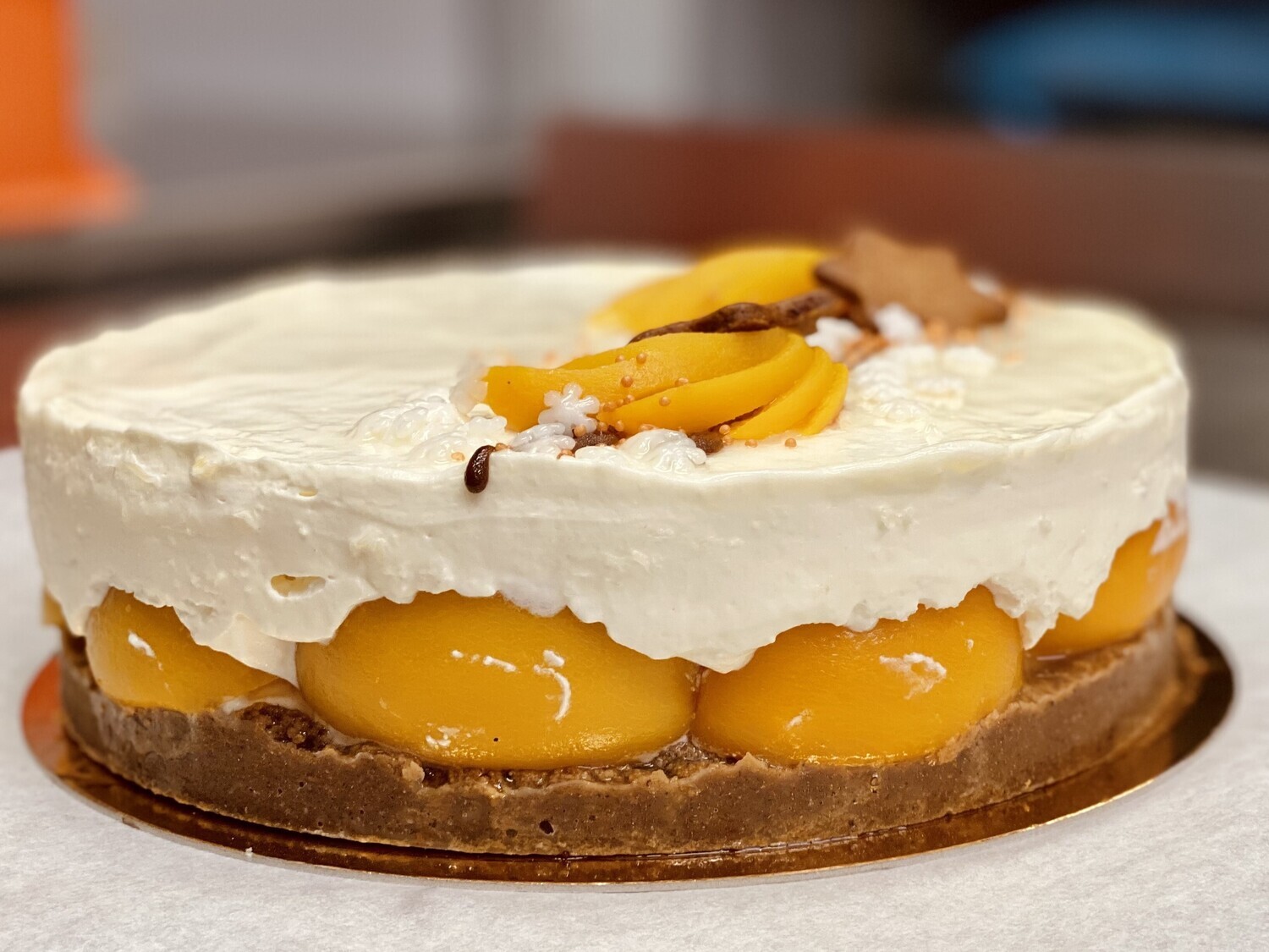 &quot;Peach Curd&quot; Cake Pelija $16.00