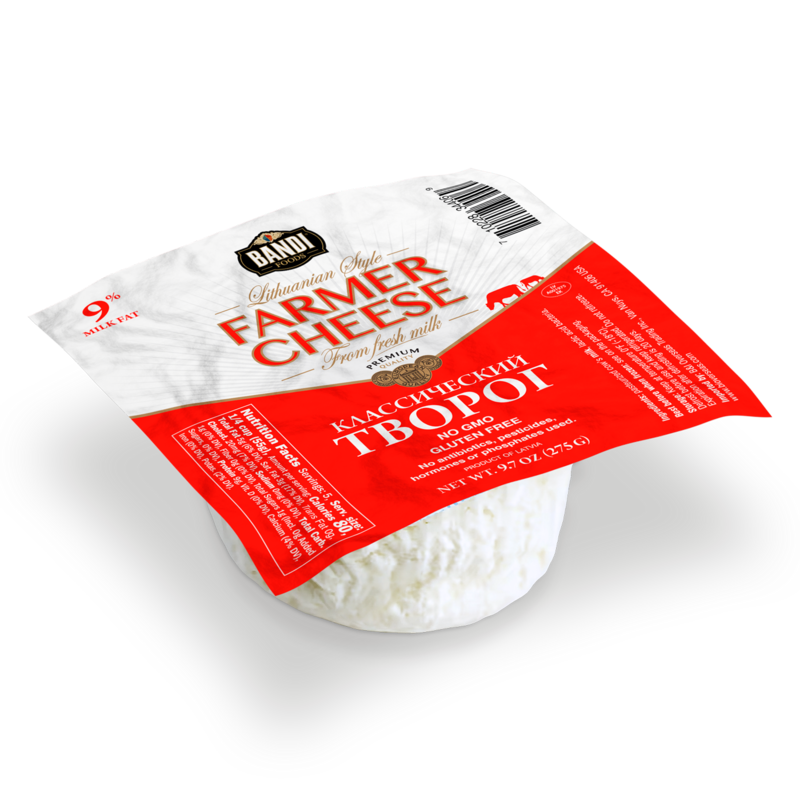 Bandi Farmers Cheese 9% 275g $1.60