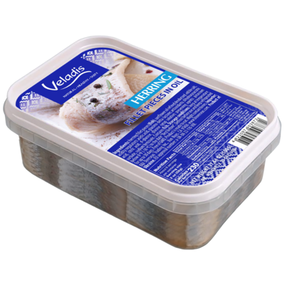 Herring in oil &quot;KAZATCKAYA&quot; Veladis 500g $3.79