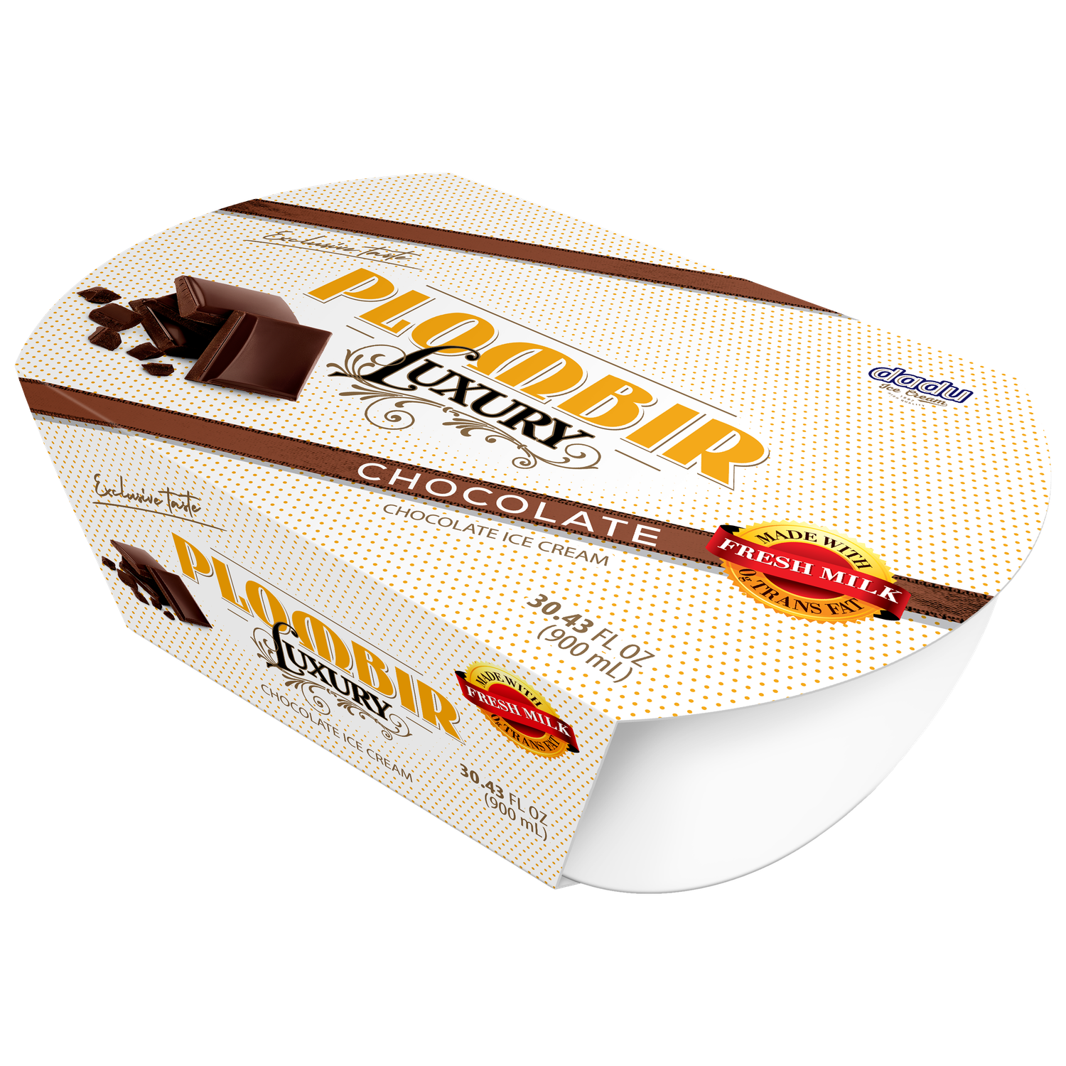 Dadu Plombir Luxury Chocolate Ice Cream  900ml $5.00