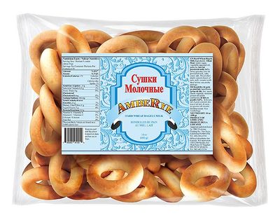 Sushki Hard Wheat Bagels Milk  400g 10cs Lithuania $2.90