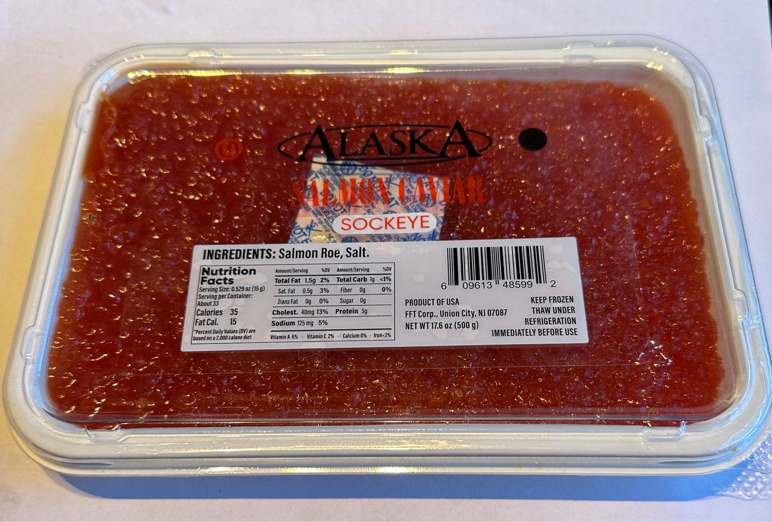 Sockeye Caviar “Alaska” $29.00 Lb
