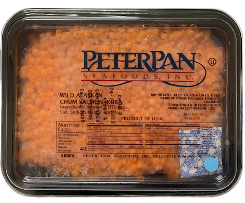 Salmon Roe CHUM#2 (blue) Peter Pan 1000g $32.00 lb