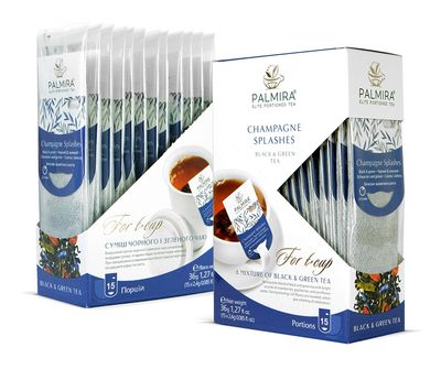 Champagne Splash (Black and  Green) Tea &quot;Palmira&quot; $3.50