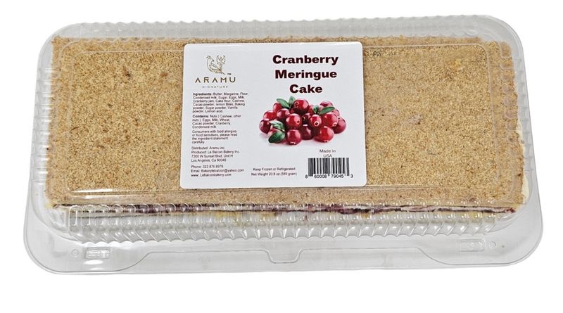 Cranberry Meringue Cake &quot;Le Balcon&quot; $9.95