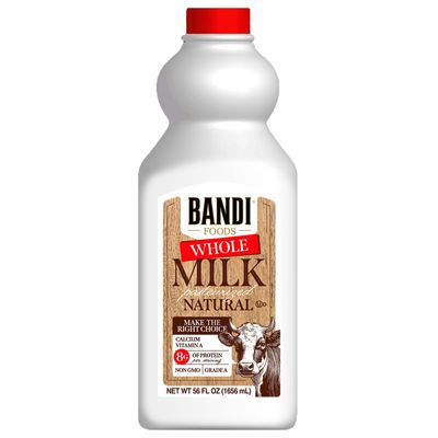 Bandi Natural Whole Milk Kosher U,D 56 Oz $3.95