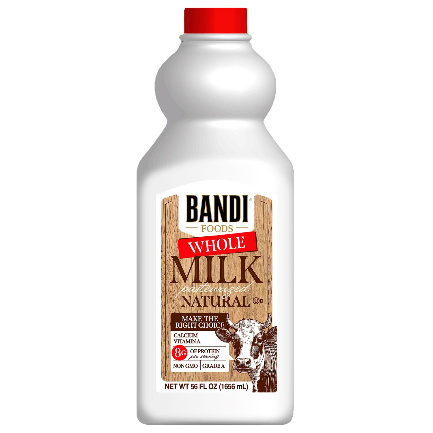 Bandi Natural Whole Milk Kosher U,D 56 Oz $3.95