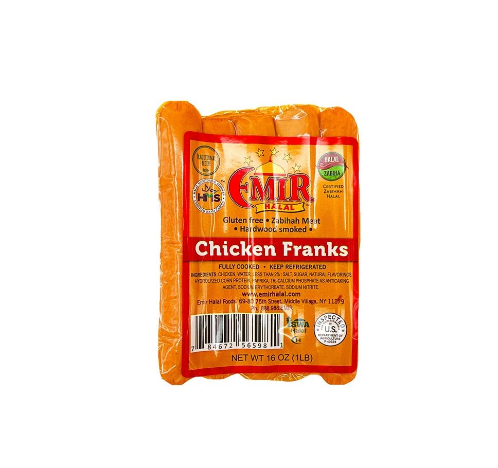 Premium HALAL Chicken Franks (Hot Dogs) 10pcs/pck $5.95