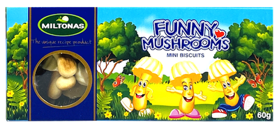 Miltonas White Chocolate Flavored Funny Mushrooms Cookies $1.30