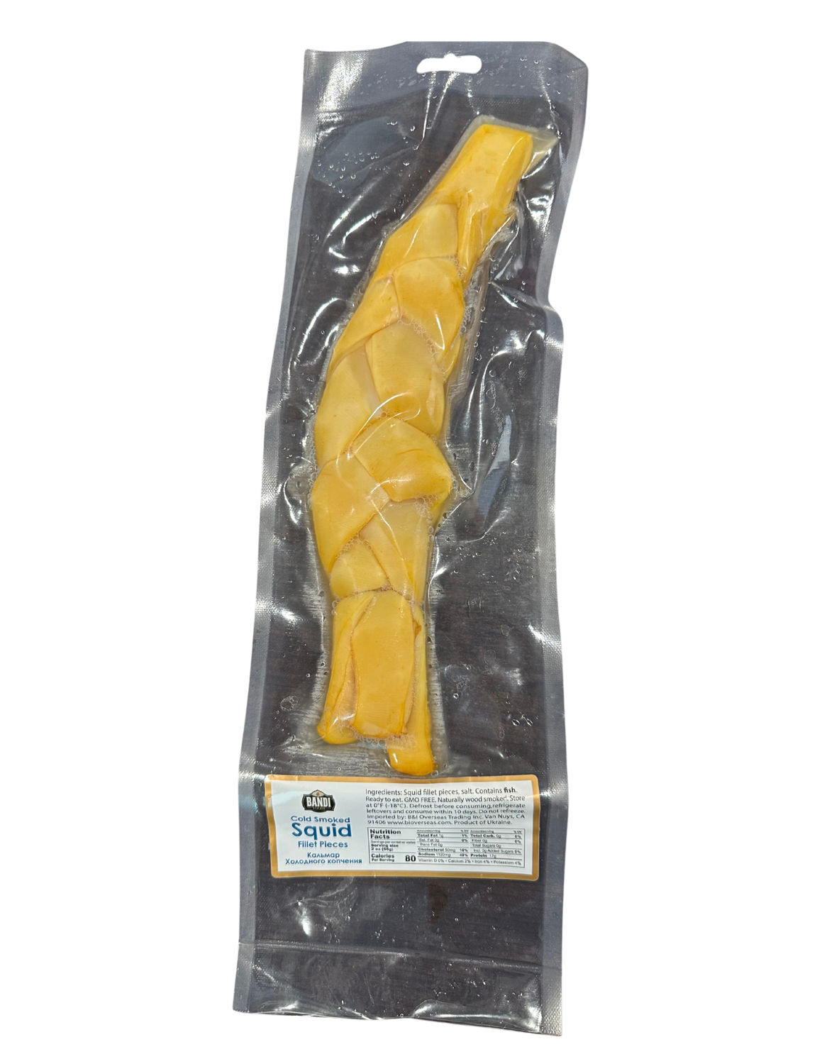 Squid Fillet Pieces Cold Smoked &quot;Bandi&quot; VP by lb $7.50